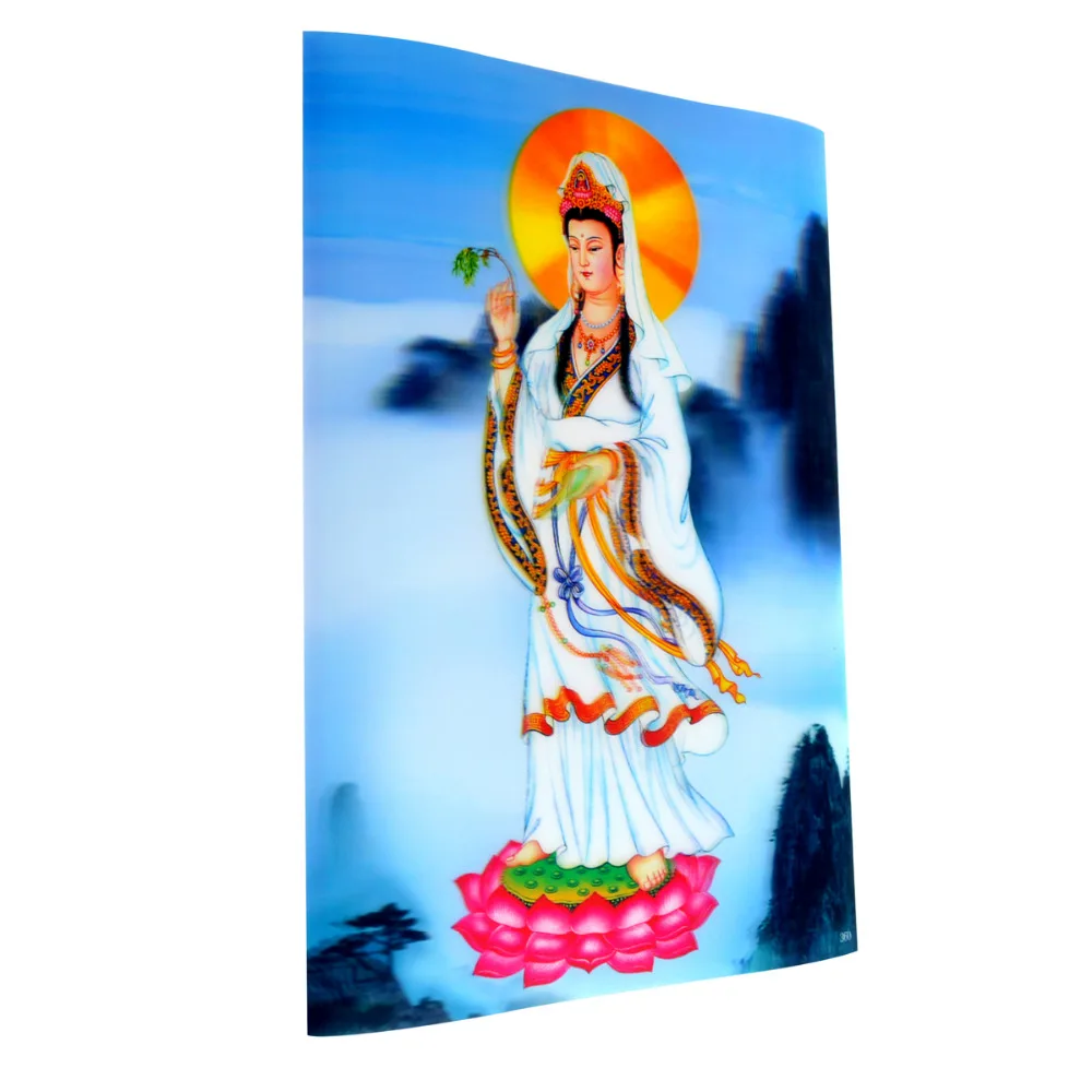 Настенная пластиковая картина с 3D-эффектом Постер Bodhisattva A2061 | Дом и сад