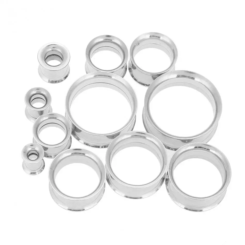 3Pcs Ear Gauges Earring Tool Kits Stainless Steel Ear Flesh Tunnel Plug Expander Stretcher Makeup Accessories Tools