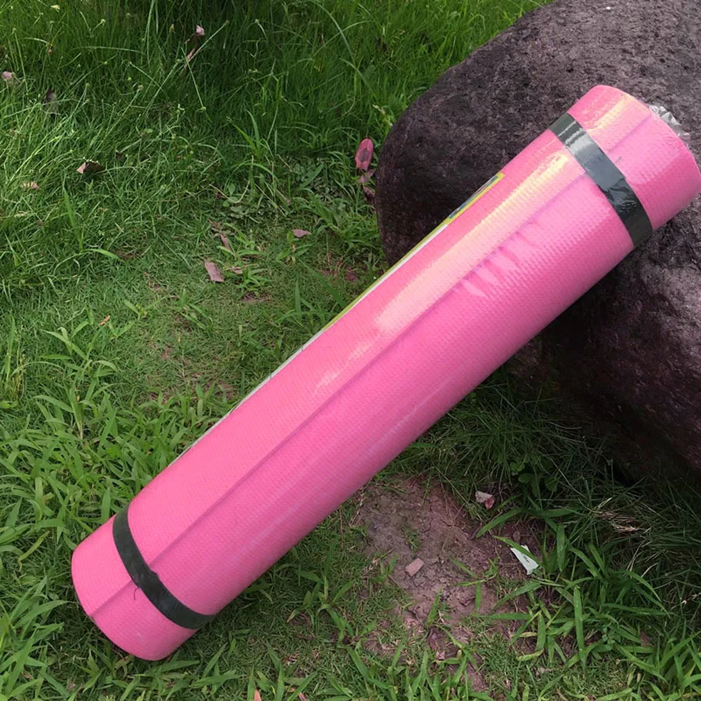 4 мм EVA Толстая прочная Циновка для йоги, спортивные аксессуары, нескользящий коврик для упражнений, фитнеса, похудения, для тренировок, здоровья, для женщин, для похудения D
