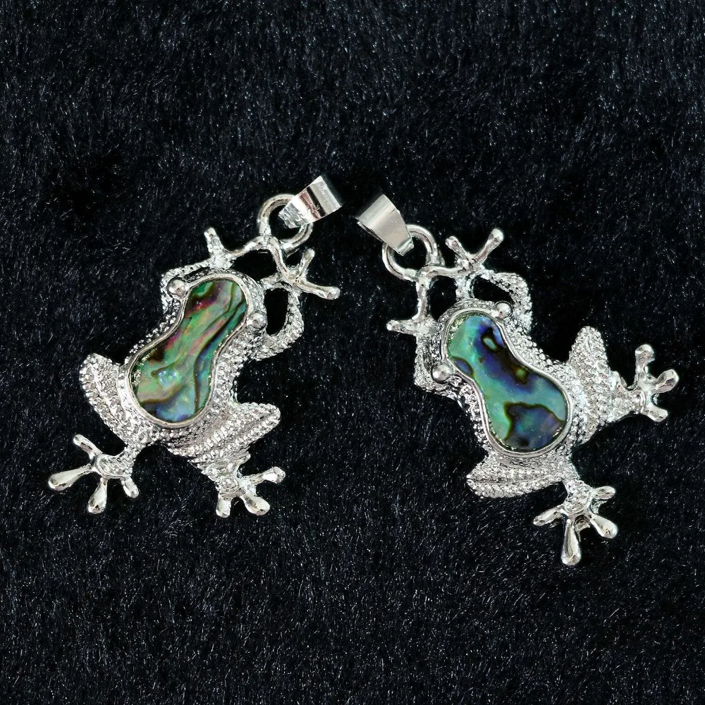 Подвеска в виде лягушки из натуральной морской ракушки|jade natural|abalone shell pendantshell pendant