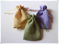 multicolor burlap packaging bags wedding party christmas gift bags pouches jute bags free shipping