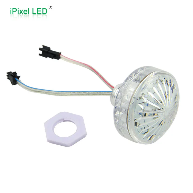 Диаметр 55 мм колесо обозрения LED кабошон авто rgb Pixel IP65 ярмарка &quotсвет RGB
