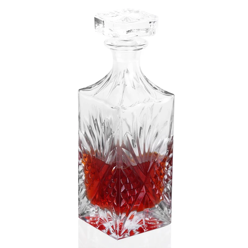 Веселое Рождество 850 мл Кристальный Диамант вин карафес виски Bouteille En Verre pour les