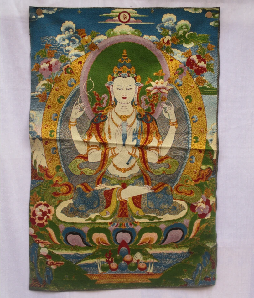 Коллекционные традиционные тибетские буддизм в Nepal Thangka картины Будды большой