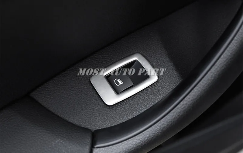 Кнопка переключателя из нержавеющей стали для двери и окна Накладка BMW X1 F48 2016 2021