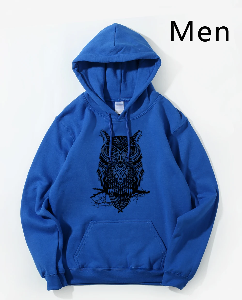 Blue1 Толстовка с капюшоном с изображением совы, Мужская толстовка, новинка, модная весенняя Осенняя Повседневная Толстовка с капюшоном, мужская спортивная одежда, брендовая одежда для мужчин - Цвет: Blue1