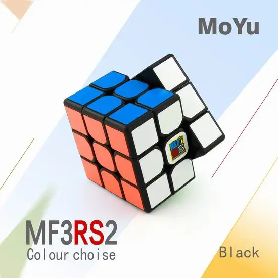 Черный MoYu MF3RS2 3x3x3 куб Mofangjiaoshi Magico кубики V2 Головоломка Куб игрушки для детей - Цвет: Черный