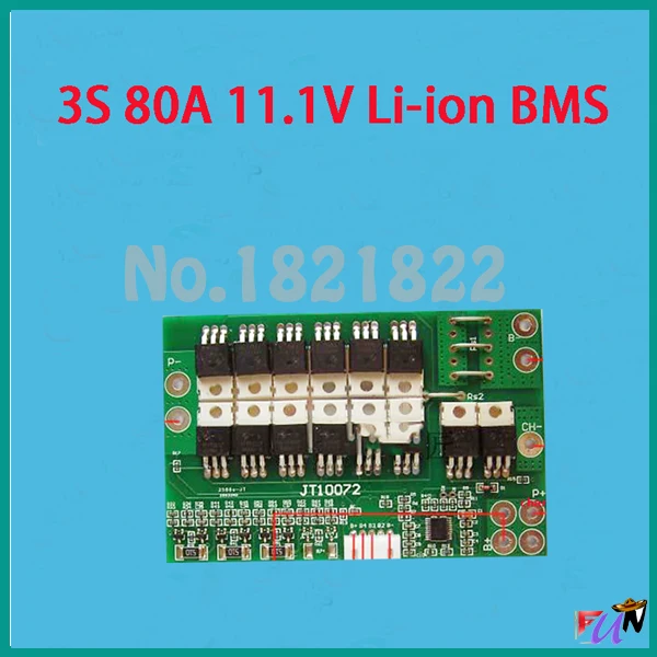 3S 80A Li Ion 11 1 v 18650 BMS PCM 4s Защитная плата батареи bms pcm 3s для использования