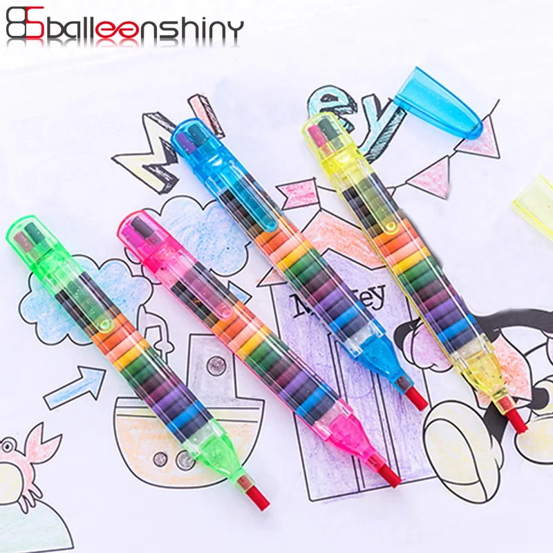 BalleenShiny детские игрушки для рисования 20 цветные восковые мелки детские забавные креативные развивающие масляные Пастельные Детские ручки граффити случайный цвет
