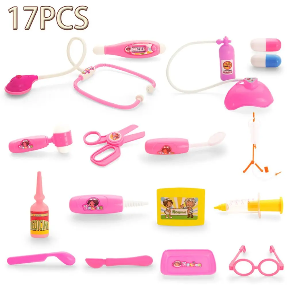 OCDAY 17 шт. Детский комплект для ролевых игр в больницах обучающая коробка детей
