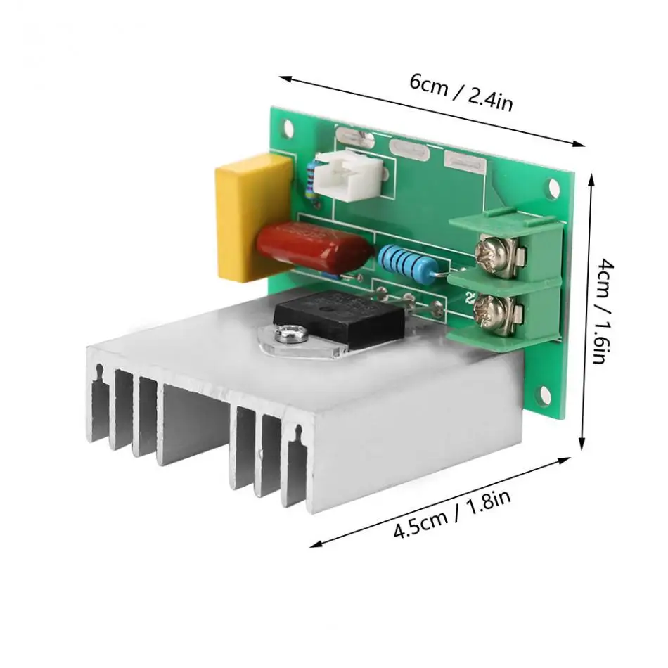 AC 0-220 V 4000 W 40A регулятор скорости двигателя переменного тока регулятор напряжения диммеры для светодиодной ленты Хорошее качество