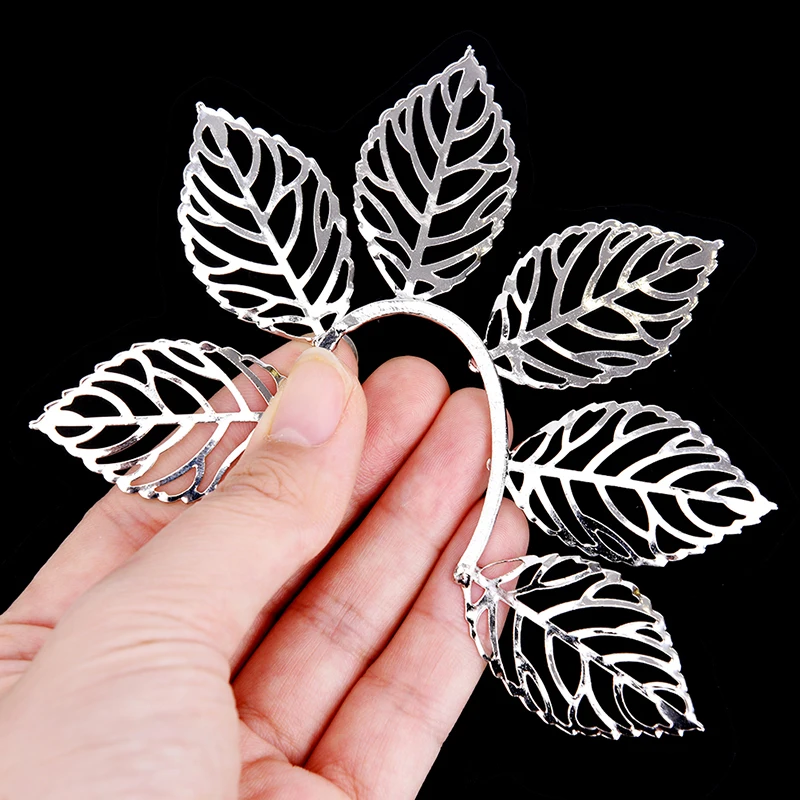 1 шт. модные милые полые серьги с ушками в виде листьев большие для женщин