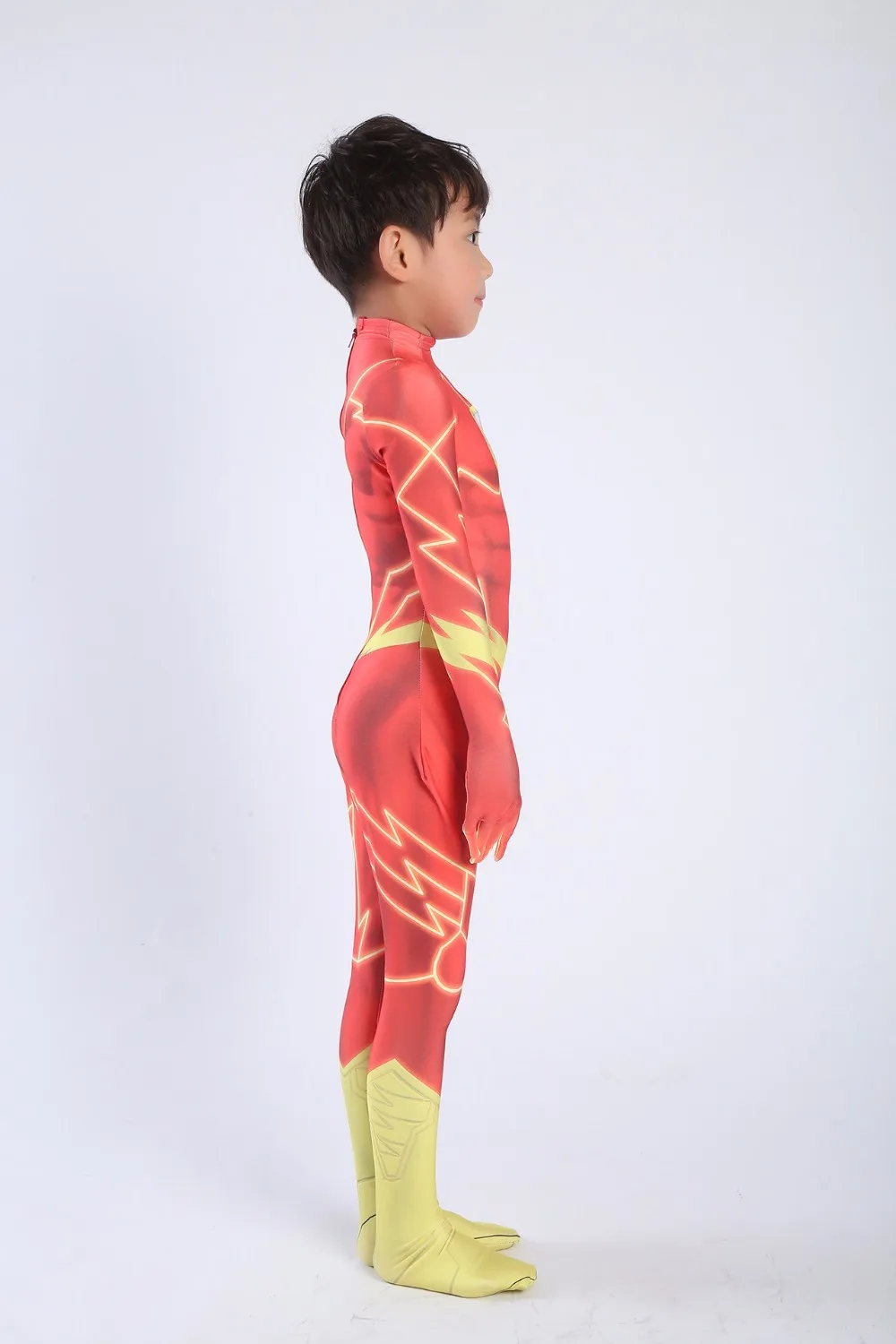 Магический маскарадный костюм Человека вспышки зентай комбинезон из лайкры и