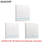 QIACHIP 433 MHz универсальный Беспроводной удаленного Управление 86 стены Панель RF приемник передатчик 1 2 3 Кнопка для дома номер выключатель света