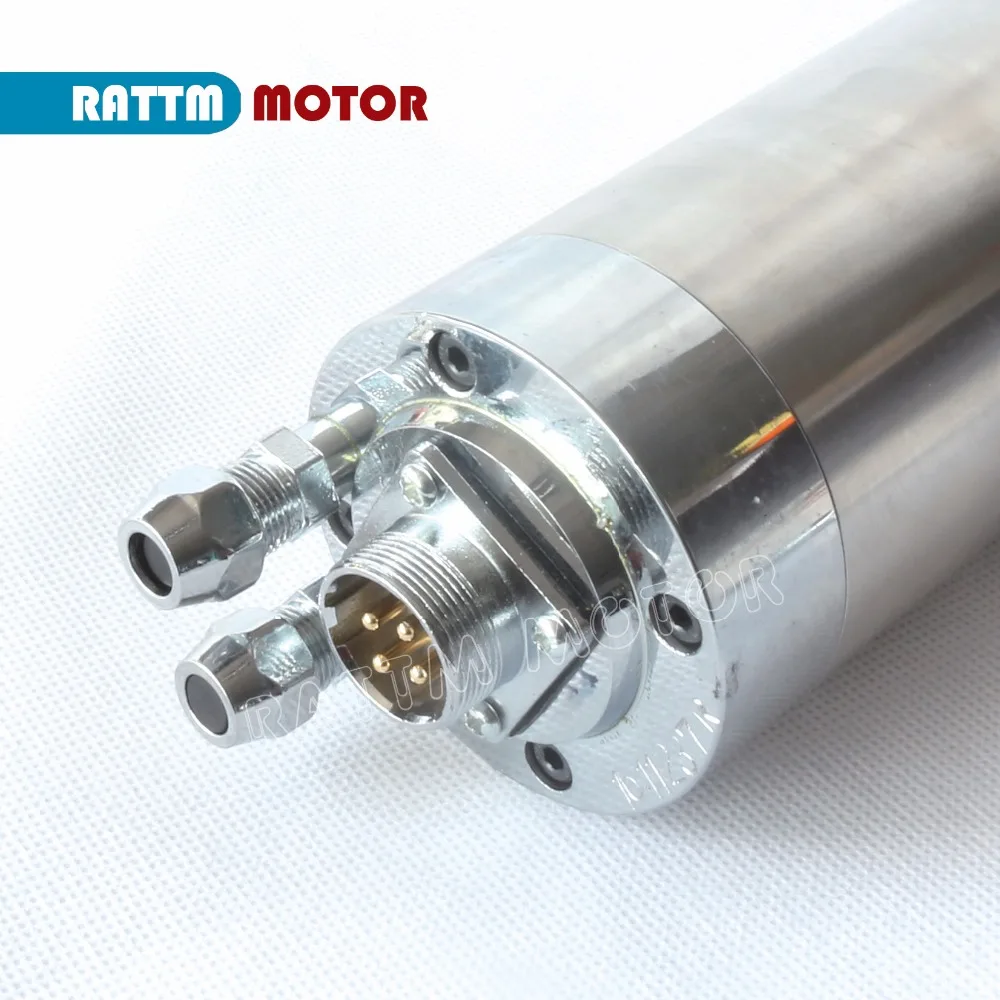 0.8KW / 800 Вт с водяным охлаждением двигатель шпинделя 220V ER11 24000 об/мин 65x158 мм