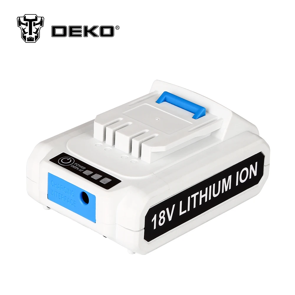 DEKOPRO 18V беспроводная ударная дрель DC новый дизайн мобильный источник питания