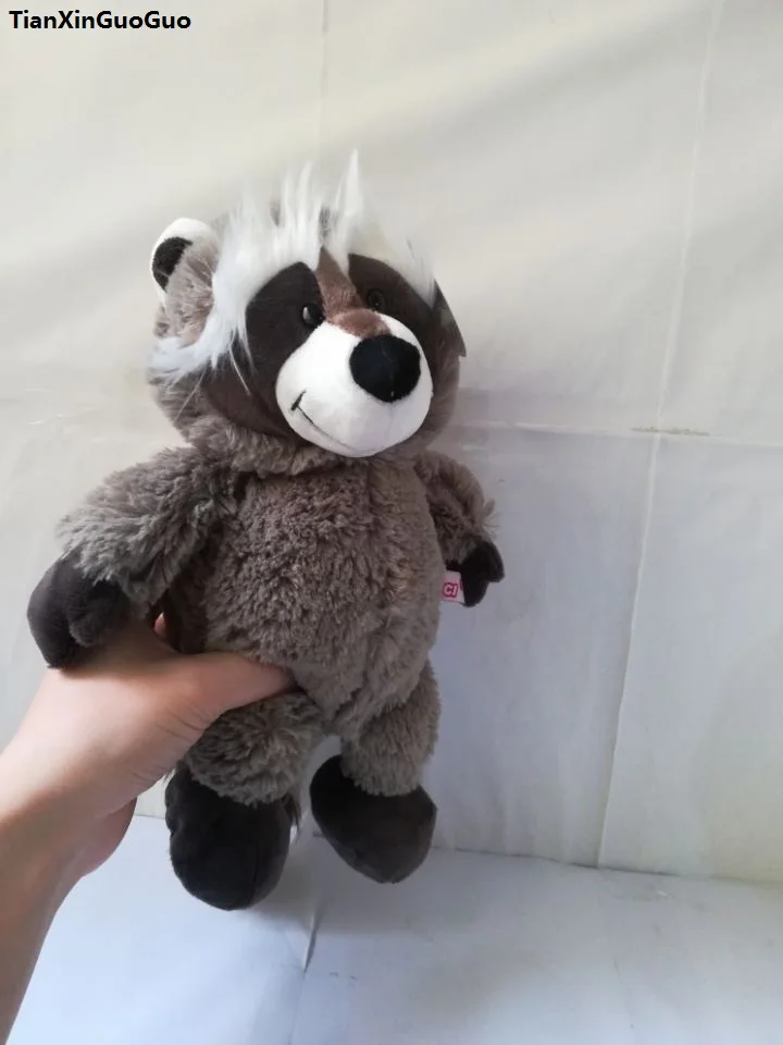 

about 32cm gray raccoon plush toy soft doll children's toy birthday gift w1407