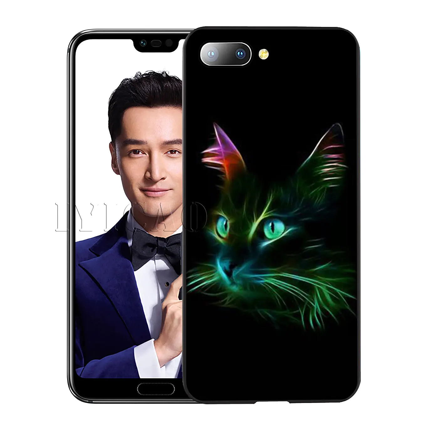 IYICAO Cat cute Dog Silicone Soft Case for Huawei Y7 Y6 Prime Y9 2018 Honor 8C 8X 8 9 10 Lite 6A 7C 7X 7A Pro |