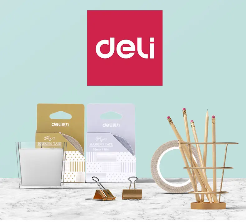 Deli 2 шт 10 мм* 10 м клейкая лента из рисовой бумаги Ретро милый геометрический узор декоративный Клей Скрапбукинг DIY Бумага японская наклейка