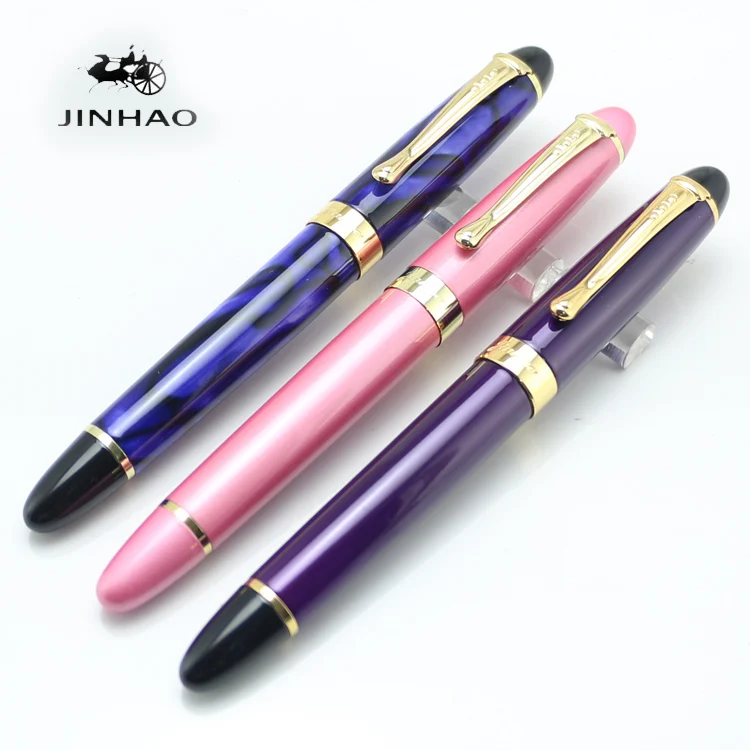 JINHAO X450 перьевая ручка розовая синяя фиолетовая 22 цвета желтая деловая для письма