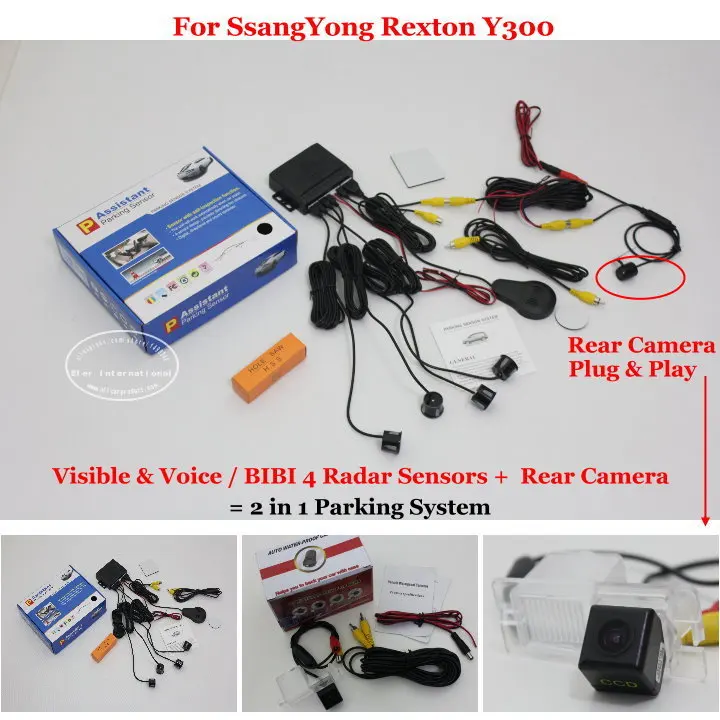 For SsangYong Rexton Y300 Car Parking Sensors Alarm System Auto Rearview Sensor Reverse Camera | Автомобили и мотоциклы