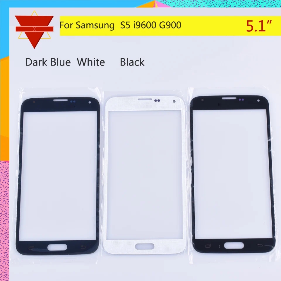 Для Samsung Galaxy S5 I9600 G900F G900H G900A G900 SM-G900F сенсорный экран передняя стеклянная панель