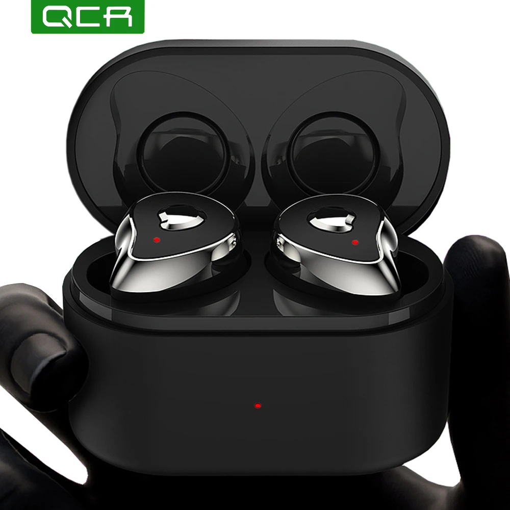 QCR Bluetooth 5,0 TWS Bluetooth наушники 6D стерео беспроводные наушники IPX5 водонепроницаемые наушники 650 мАч наушники без головы