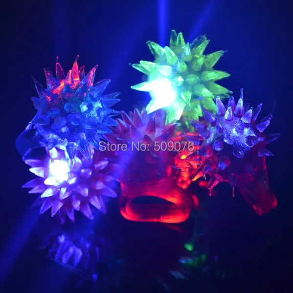 Бесплатная доставка 6 шт./лот мягкое мерцающее светодиодное кольцо на палец