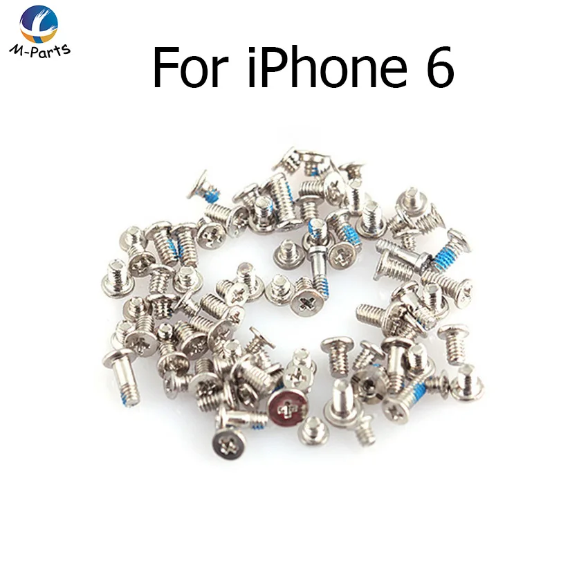 Полный набор из 10 винтов для iPhone 4 4S 5 5S 6 6S Plus 7 8 X 5C с противоскользящей краской |