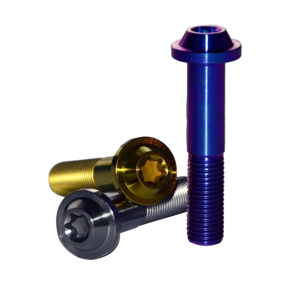 2 шт. Ti Болт M10 x 60x1 5 1 25 Torx Винт С Титановым болтом крепеж из титана для гонок на