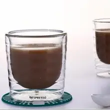 Кофейная чашка Caneca, 6 шт./лот, ручная работа, двойная стенка, сывороточный протеин, Canecas, Nespresso, кофе эспрессо, 85 мл, 150 мл, термальная чашка