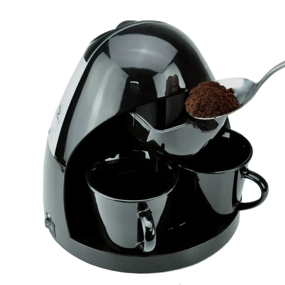 Fully Automatic 2 Cups Cafe Americal Drip Type Coffee Maker EU Plug 250ML Capacity Making Machine for Home Office | Бытовая техника