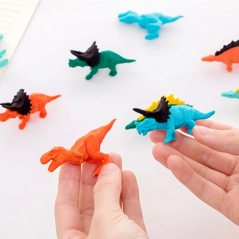 1 шт. динозавр серия 3D ластик съемный с животным из мультфильма карандаш