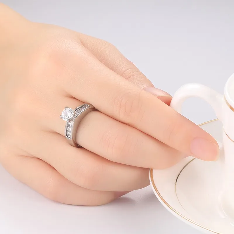 Women&amp#39s Engagement Ring CZ Stone Promise Rings for Women Bridal Jewelry | Украшения и аксессуары