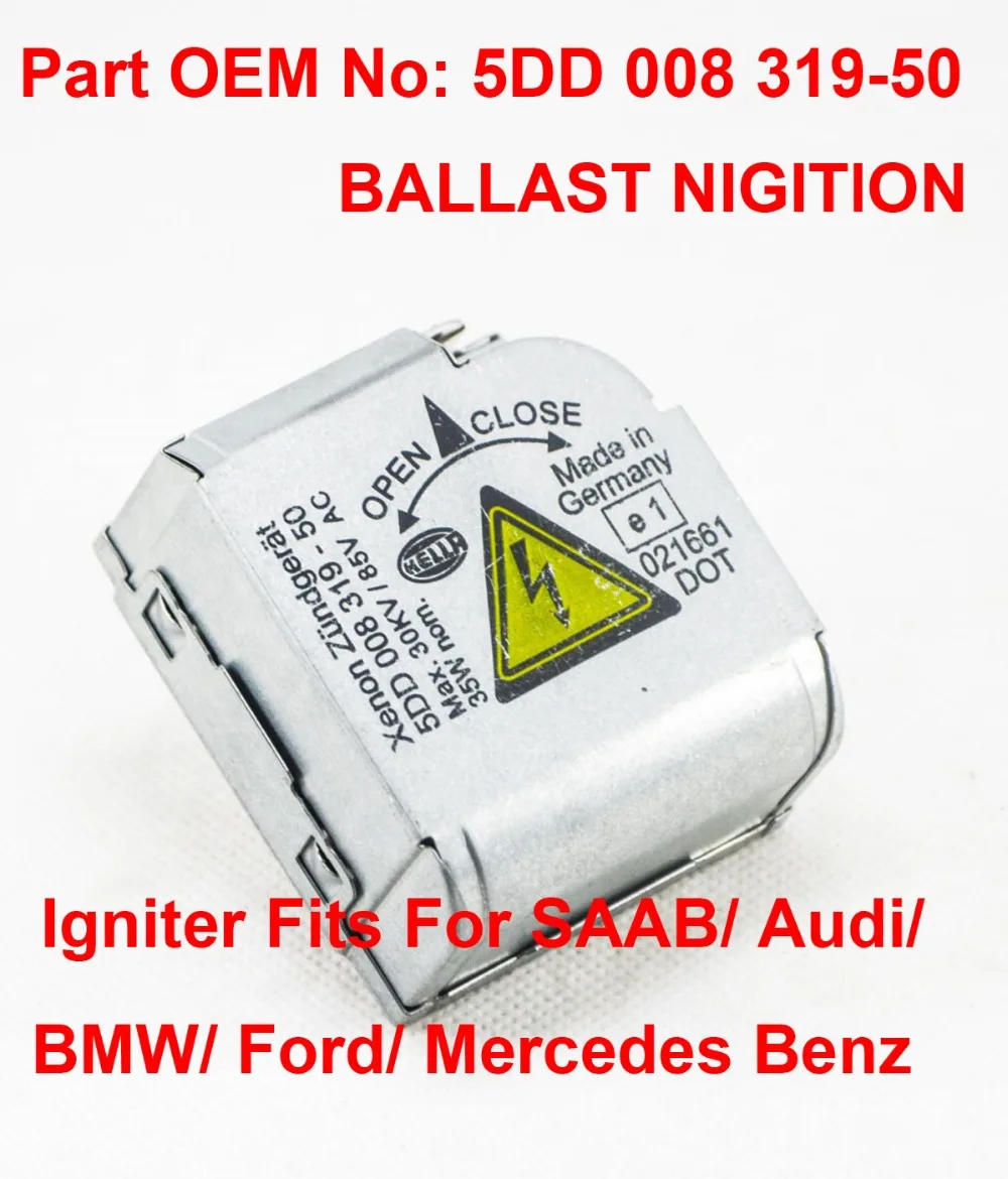 

1x 35W OEM HID Xenon Headlight Ballast Control Unit Igniter Ignition Part 5DD 008 319-50 5DD00831950 For SAAB Audi BMW Ford Benz