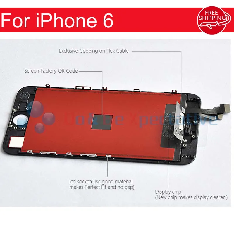 AAA Quality No Dead Pixel For iPhone 6 Plus 7 LCD Display Touch Screen With Digitizer Assembly +Tools FreeShipping | Мобильные