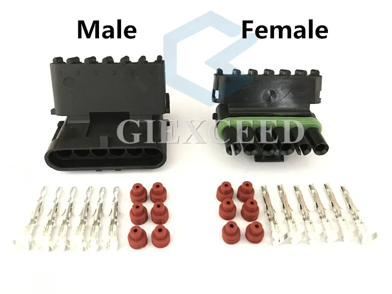6 Pin 12015799 12010975 Авто педаль акселератора разъем для Delphi Электрический