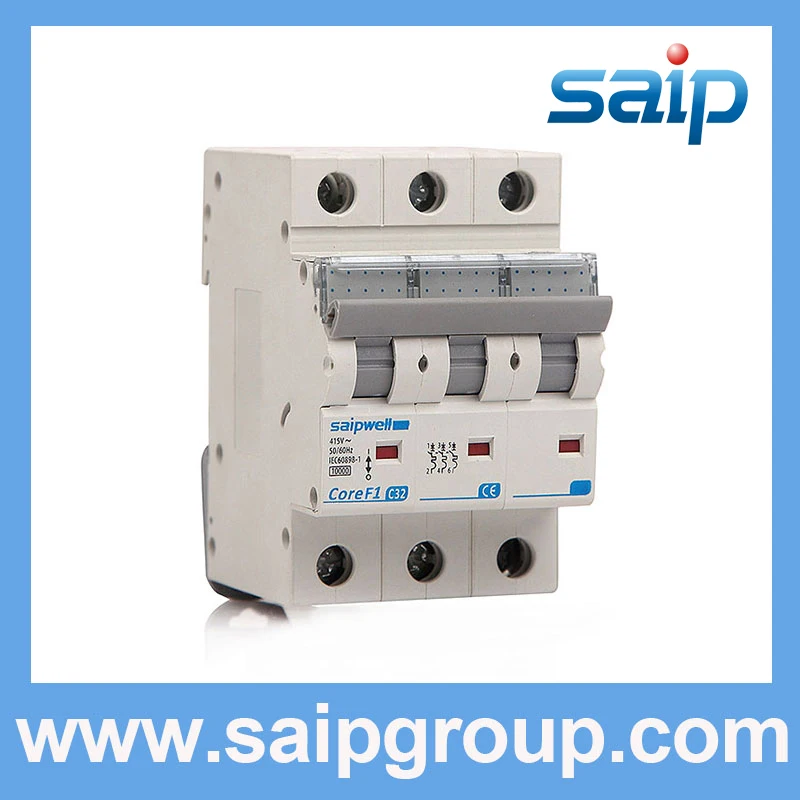 Оптовая продажа Saipwell 3P SPF1-3-63 C32 утечки земли 32 amp автоматический выключатель 380v 20a