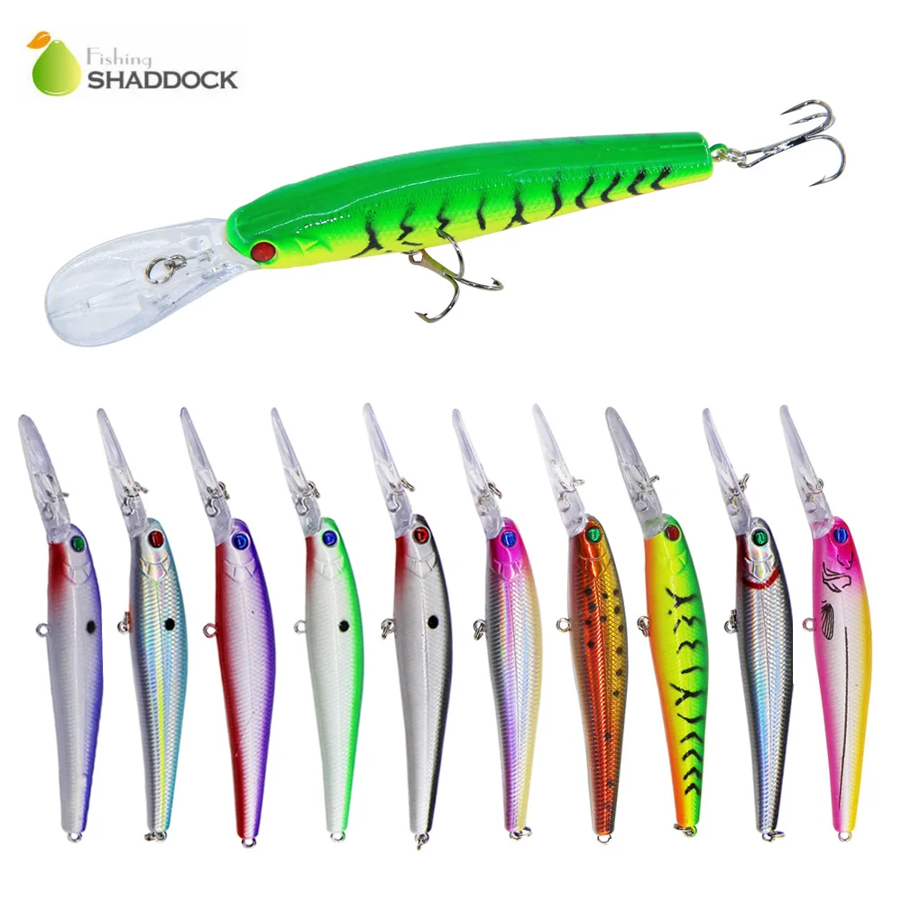 Shaddock Fishing 10 шт. реалистичные воблеры в виде гольяна приманка с трехмерными