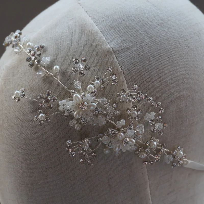 Стразы 1920-е Свадебная повязка с ореолом винтажный Вдохновленный камень
