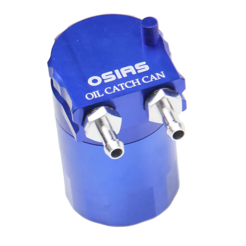 OSIAS синий Алюминий толку маслоуловитель резервуар Сапун с фитингами J6I4 подходят