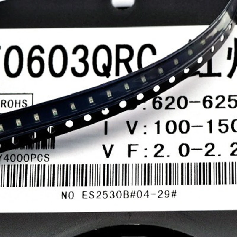 4000 шт./лот 0603 Красный SMD светодиоды ярко красные светоизлучающие диоды 1608|diode smd|diode