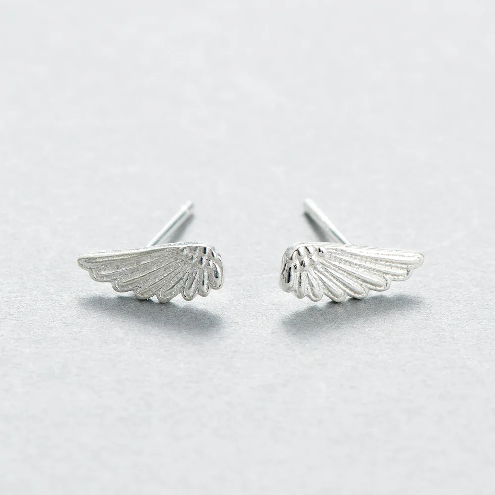 Angle wings серьги 100% стерлингового серебра 925 пробы ювелирные изделия мода