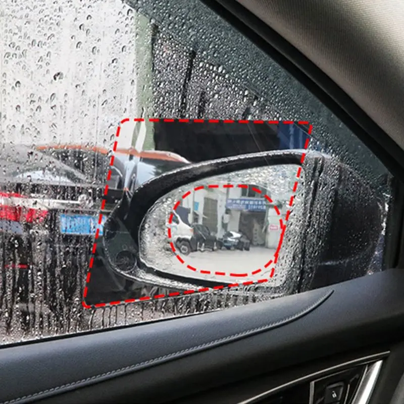 2 шт. Автомобильное зеркало заднего вида защитная пленка анти-туман окно