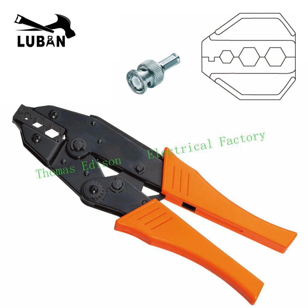 

HS-457 EUROP STYLE RATCHET crimping tool for coaxial cable crimping plier multi tool tools hands pliers