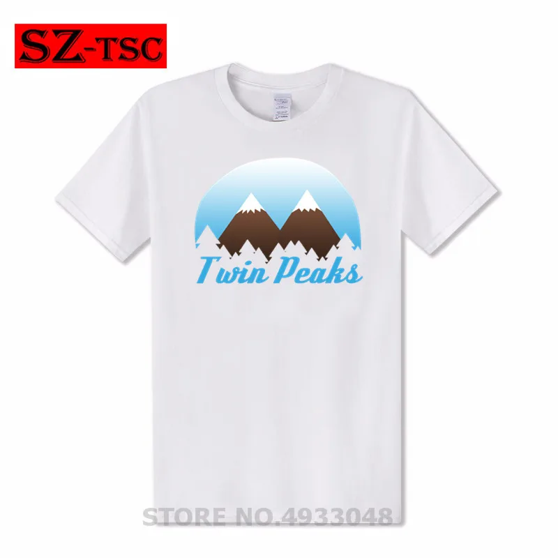Мужская приталенная футболка Twin Peaks Повседневная размеры 3XL хит продаж 2019|Мужские