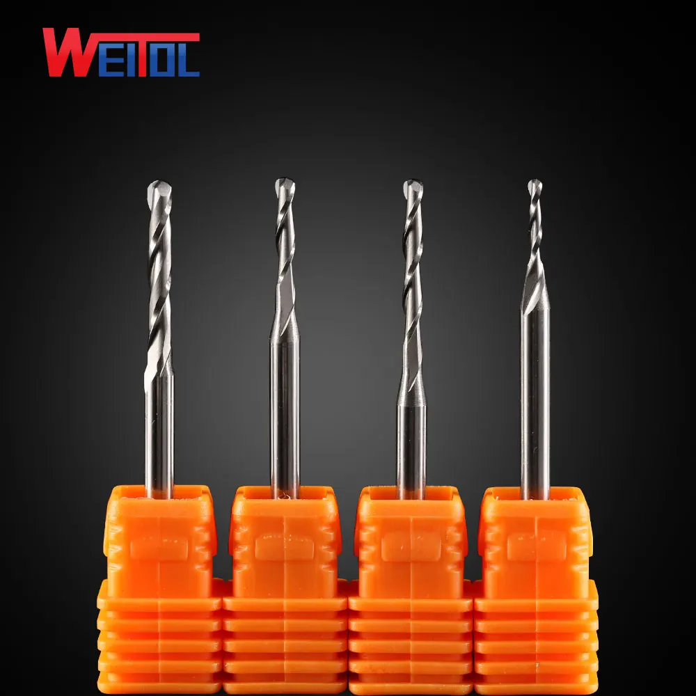 Weitol 5A 3 175 мм хвостовик шариковый нос фреза CNC Концевая для гравировки резьбы по