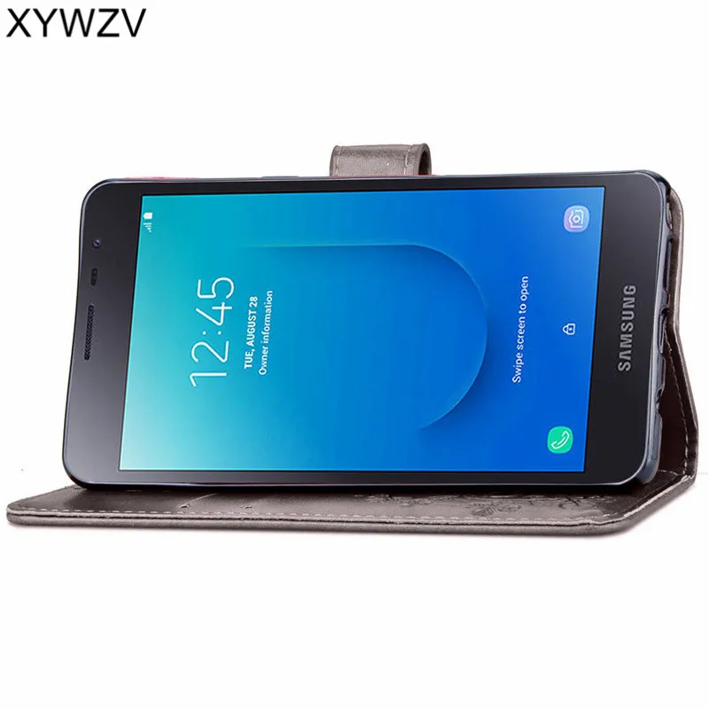 Чехол для Samsung Galaxy J2 Core Роскошный чехол из искусственной кожи с откидной крышкой
