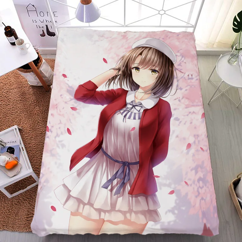 Обновление Август аниме саэнаи хироин no Sodatekata Katou Megumi Kasumigaoka Простыня из