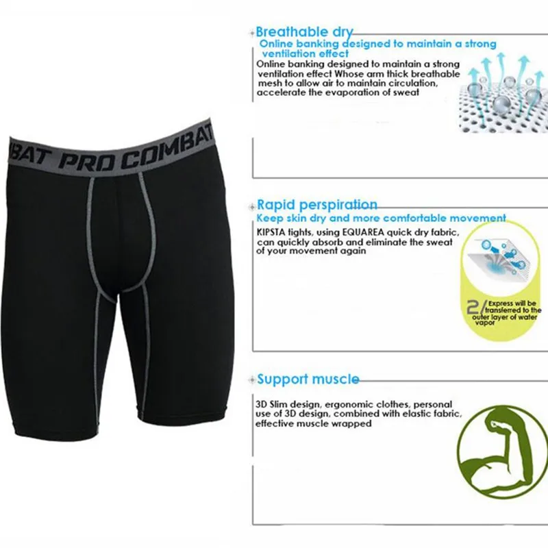 Спортивная одежда плотно облегающие мужские шорты 2017 новые Бермуды для серфинга